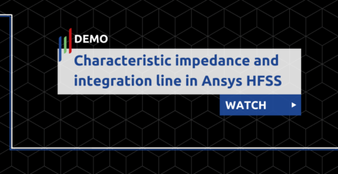 Characteristic impedance and integration line in Ansys HFSS