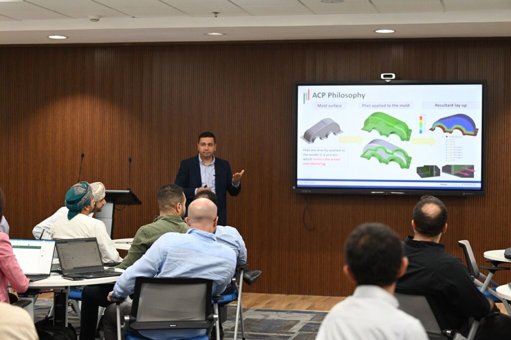 Eng. Sagar Mali led hands-on training sessions, with the modeling, stress analysis, fatigue, buckling, and thermal analysis pertinent to CDCT
